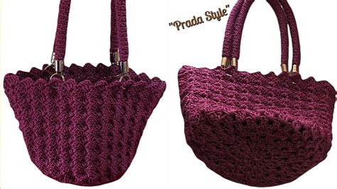 borsa prada uncinetto costo|TUTORIAL BORSA UNCINETTO .